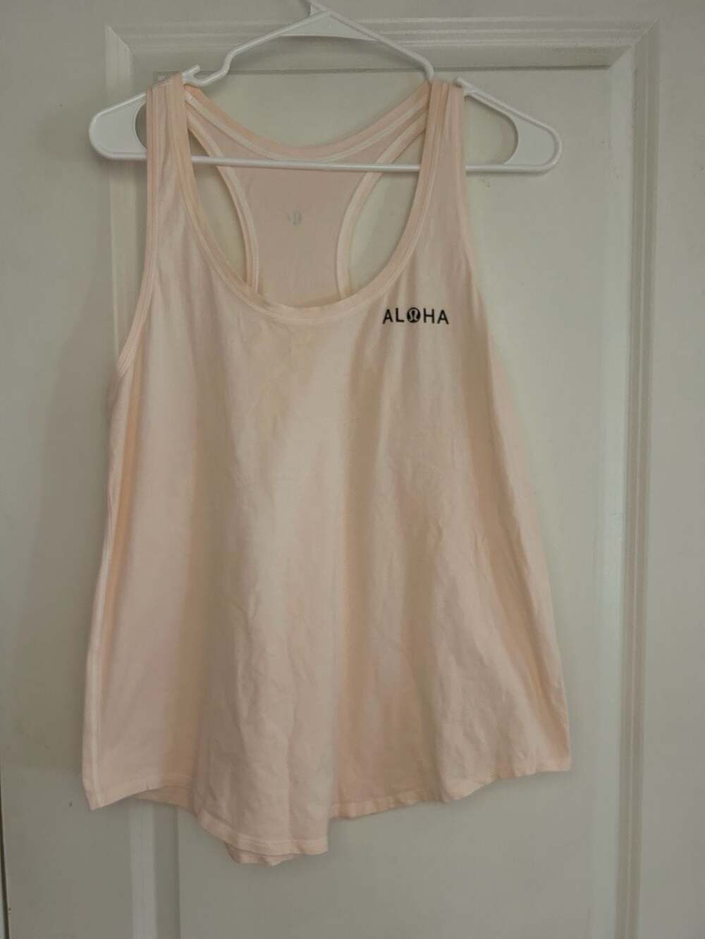 Lululemon Aloha Racerback Tank Top Light Pink